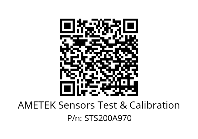   AMETEK Sensors Test & Calibration STS200A970