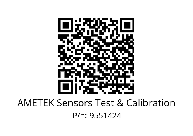   AMETEK Sensors Test & Calibration 9551424