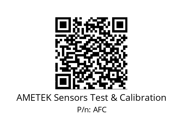   AMETEK Sensors Test & Calibration AFC