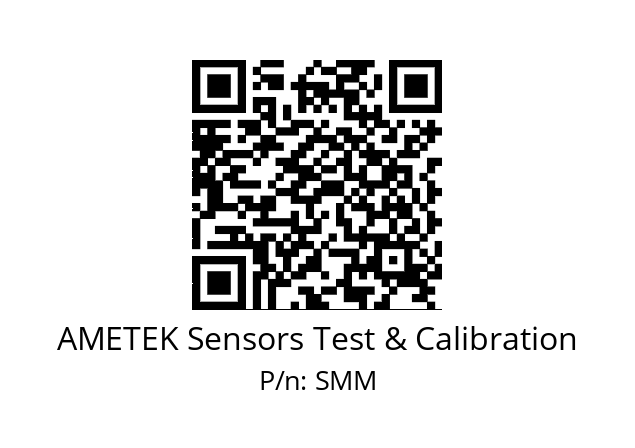   AMETEK Sensors Test & Calibration SMM