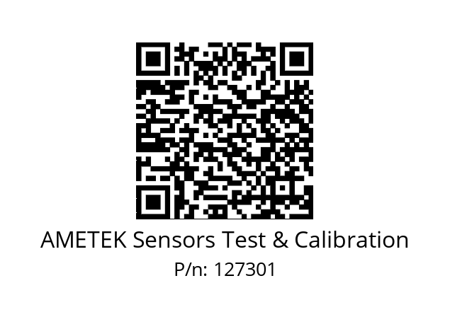   AMETEK Sensors Test & Calibration 127301