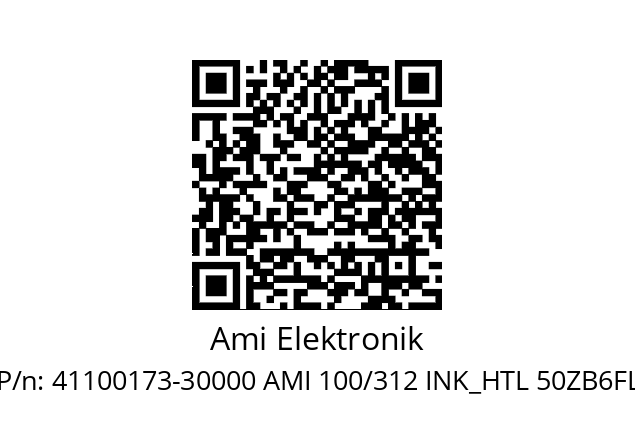   Ami Elektronik 41100173-30000 AMI 100/312 INK_HTL 50ZB6FL