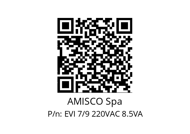   AMISCO Spa EVI 7/9 220VAC 8.5VA