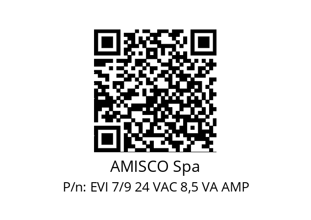   AMISCO Spa EVI 7/9 24 VAC 8,5 VA AMP