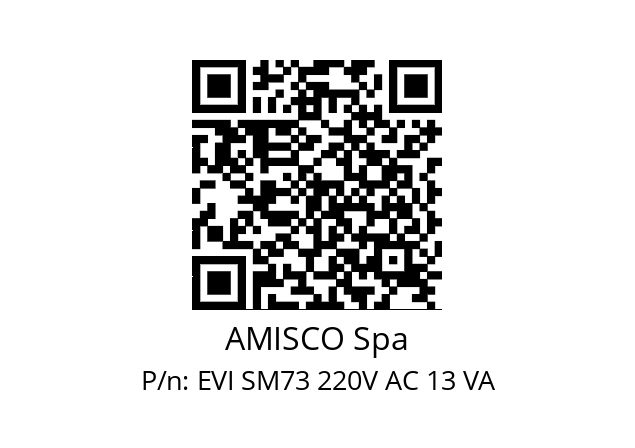   AMISCO Spa EVI SM73 220V AC 13 VA