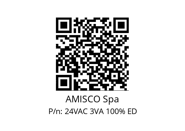   AMISCO Spa 24VAC 3VA 100% ED