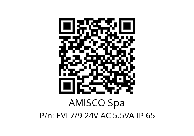   AMISCO Spa EVI 7/9 24V AC 5.5VA IP 65