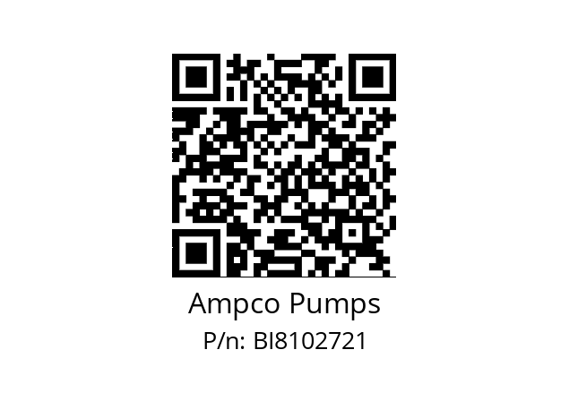   Ampco Pumps BI8102721