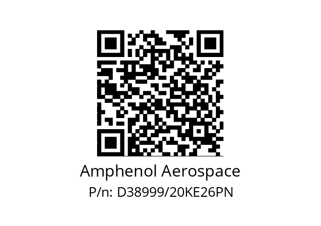   Amphenol Aerospace D38999/20KE26PN