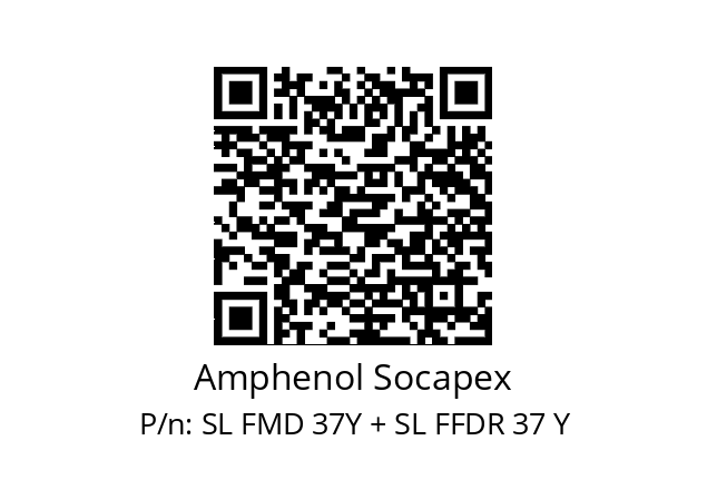   Amphenol Socapex SL FMD 37Y + SL FFDR 37 Y