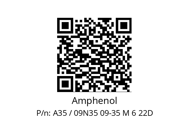   Amphenol A35 / 09N35 09-35 M 6 22D