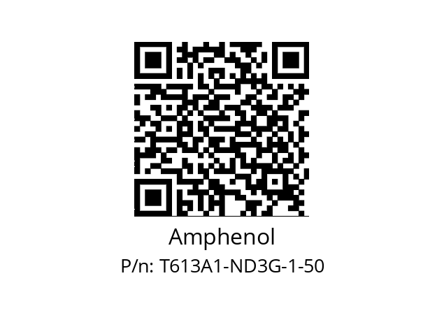   Amphenol T613A1-ND3G-1-50