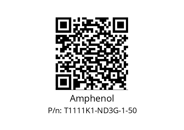   Amphenol T1111K1-ND3G-1-50