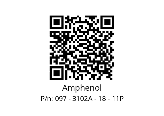   Amphenol 097 - 3102A - 18 - 11P