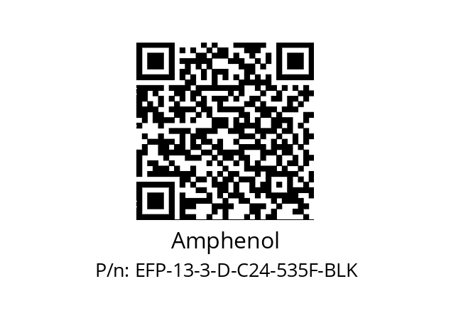   Amphenol EFP-13-3-D-C24-535F-BLK