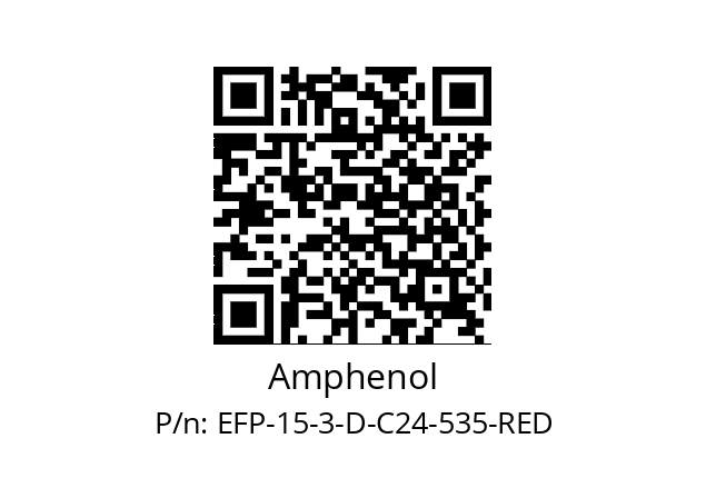   Amphenol EFP-15-3-D-C24-535-RED