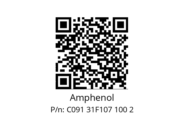   Amphenol C091 31F107 100 2