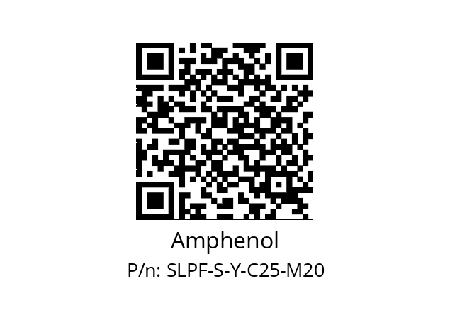   Amphenol SLPF-S-Y-C25-M20