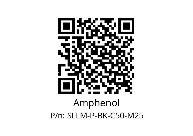   Amphenol SLLM-P-BK-C50-M25