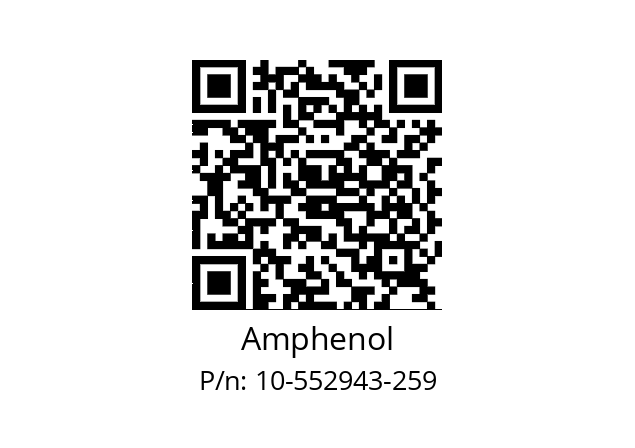   Amphenol 10-552943-259