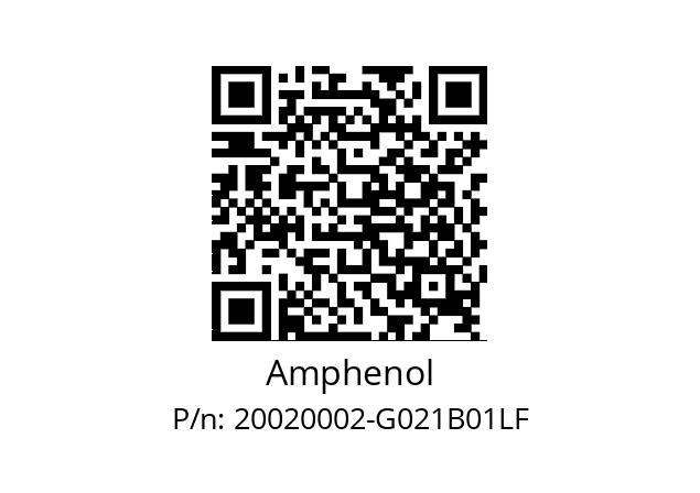   Amphenol 20020002-G021B01LF