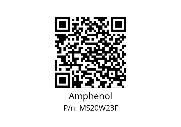   Amphenol MS20W23F