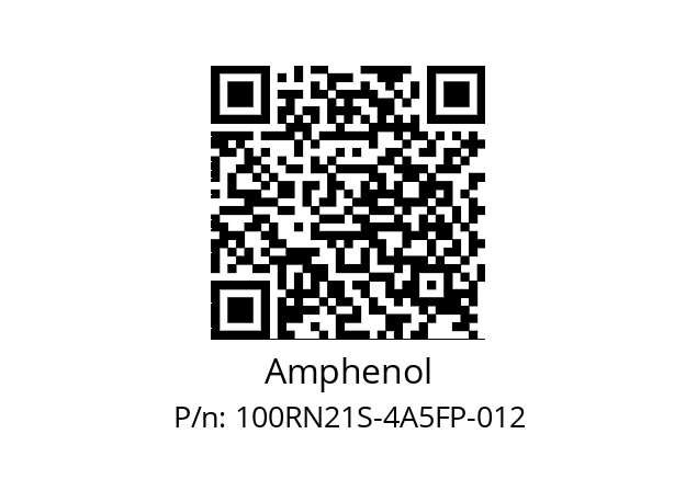   Amphenol 100RN21S-4A5FP-012