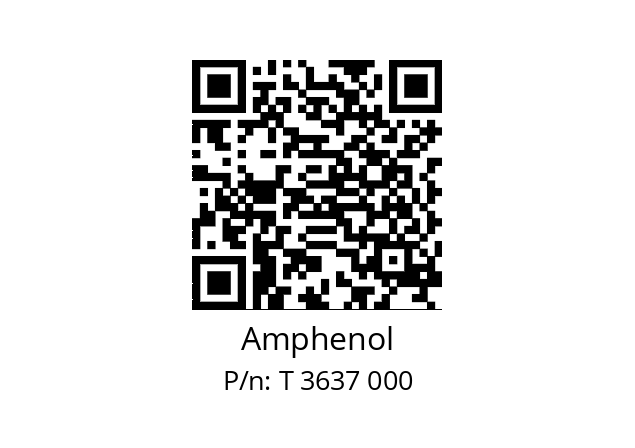   Amphenol T 3637 000