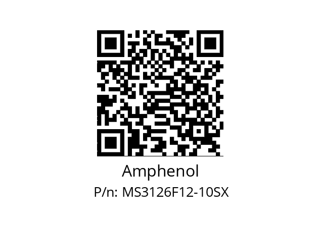   Amphenol MS3126F12-10SX