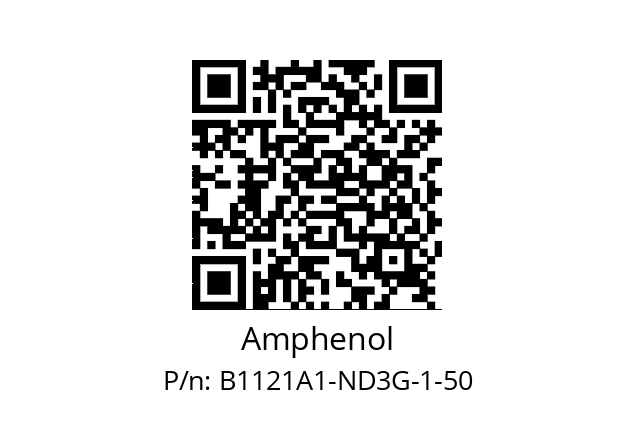   Amphenol B1121A1-ND3G-1-50