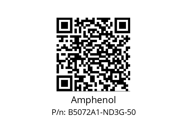   Amphenol B5072A1-ND3G-50