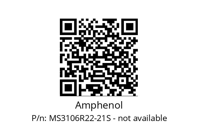   Amphenol MS3106R22-21S - not available