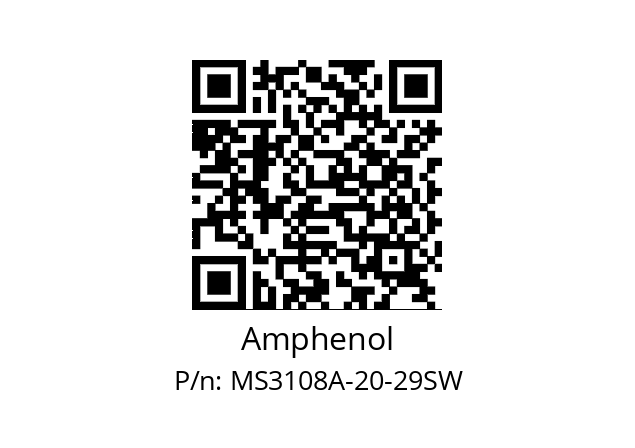   Amphenol MS3108A-20-29SW