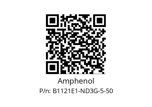   Amphenol B1121E1-ND3G-5-50