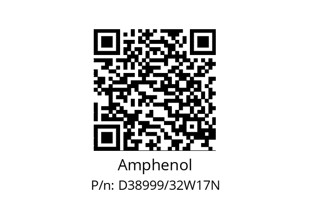   Amphenol D38999/32W17N