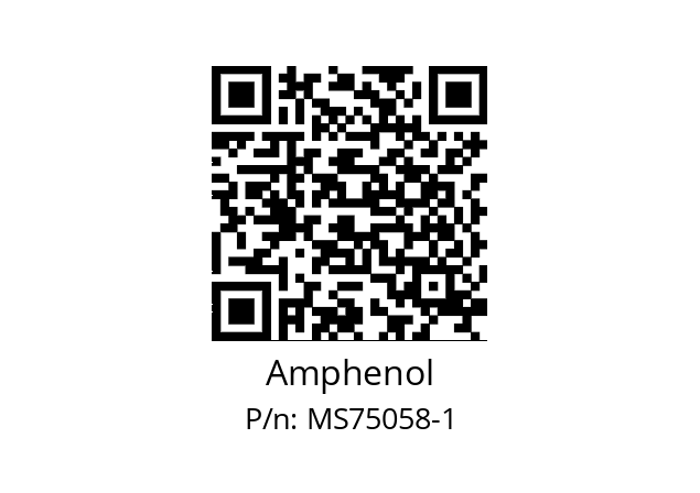   Amphenol MS75058-1