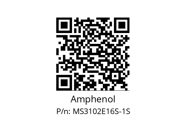   Amphenol MS3102E16S-1S