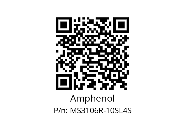   Amphenol MS3106R-10SL4S