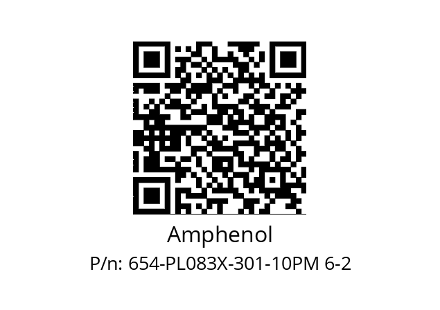   Amphenol 654-PL083X-301-10PM 6-2