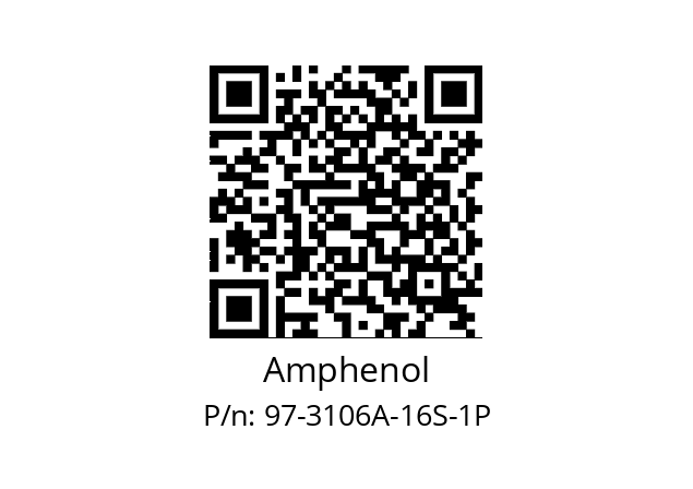   Amphenol 97-3106A-16S-1P