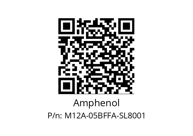   Amphenol M12A-05BFFA-SL8001