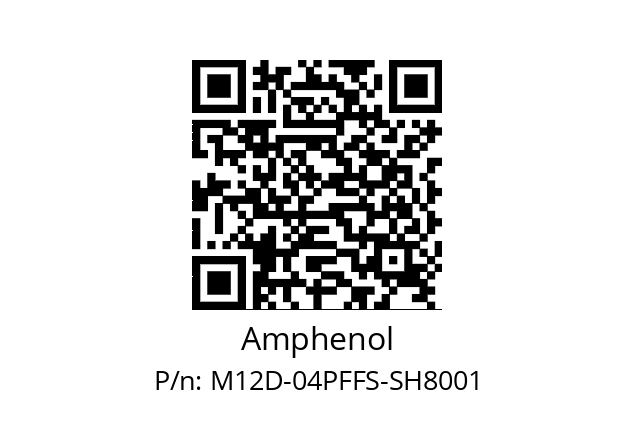   Amphenol M12D-04PFFS-SH8001