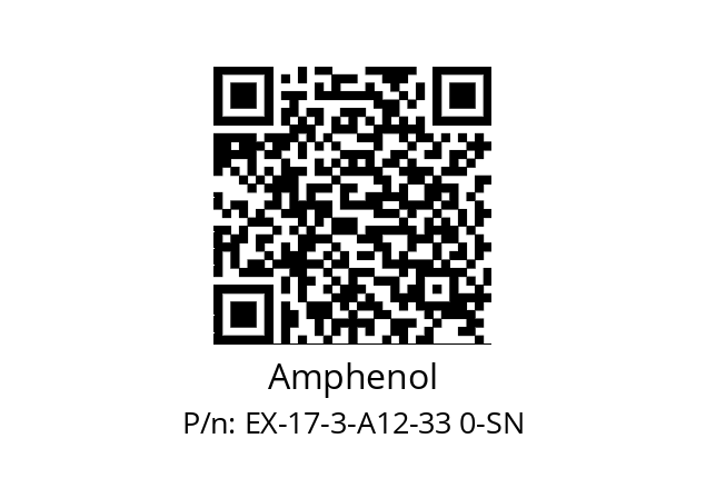   Amphenol EX-17-3-A12-33 0-SN