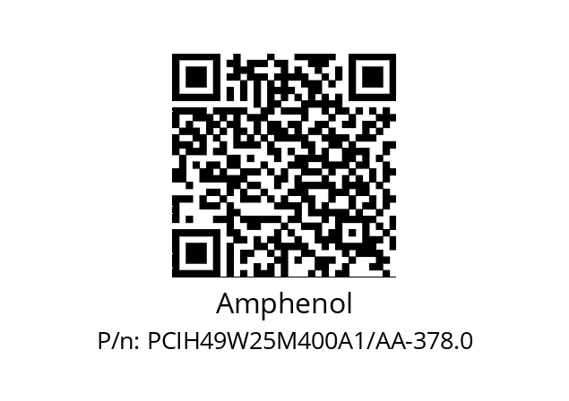   Amphenol PCIH49W25M400A1/AA-378.0