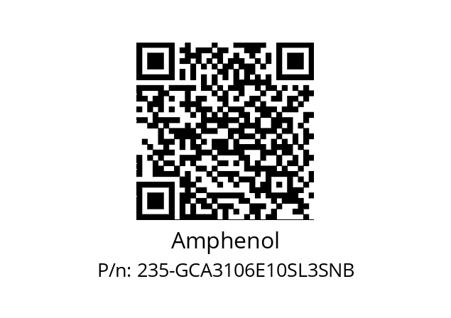   Amphenol 235-GCA3106E10SL3SNB