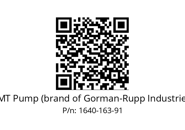   AMT Pump (brand of Gorman-Rupp Industries) 1640-163-91