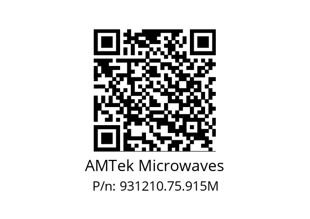   AMTek Microwaves 931210.75.915M