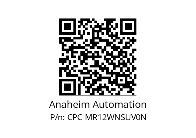   Anaheim Automation CPC-MR12WNSUV0N