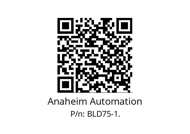   Anaheim Automation BLD75-1.