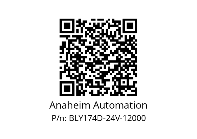   Anaheim Automation BLY174D-24V-12000